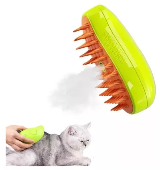 🔥 VapoPet™ 3 en 1 – Cepillo a Vapor Inteligente para Mascotas