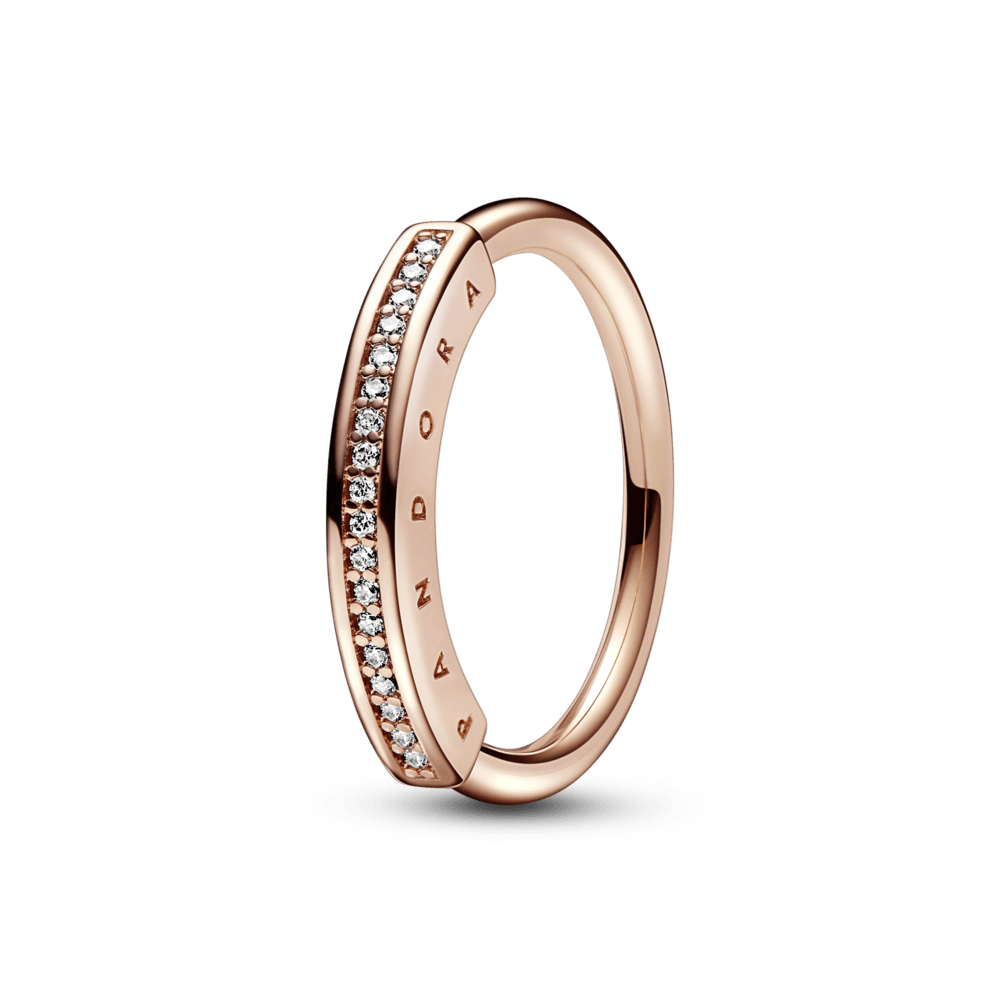 Anillo I-D en pavé - Pandora Original