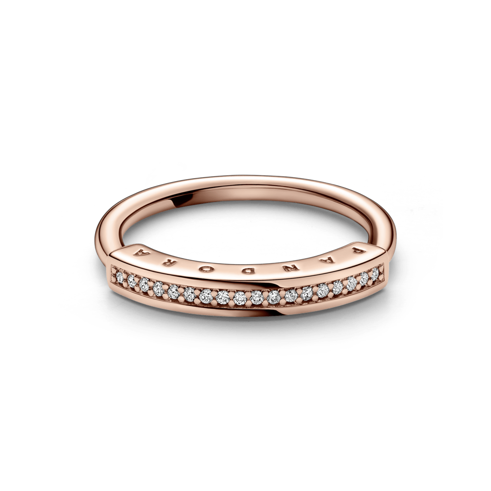 Anillo I-D en pavé - Pandora Original